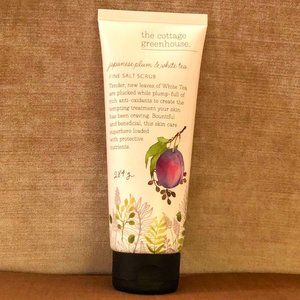 The Cottage Greenhouse - Japanese Plum & White Tea Salt Scrub - NWT